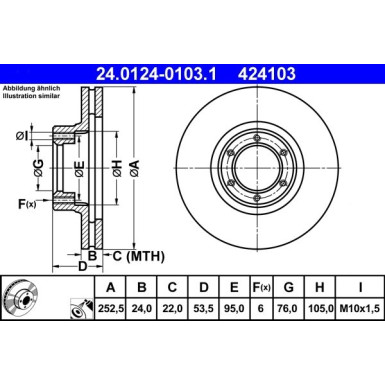 Bremsscheibe 24.0124-0103.1