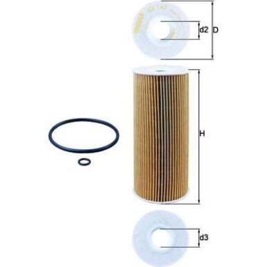 MAHLE Ölfilter OX 143D MAHLE Ölfilter OX 143D