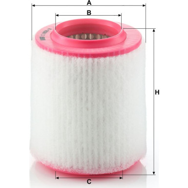 Mann & Hummel Luftfilter PKW AUDI A8 4,2 TDI 05 C 1652/2