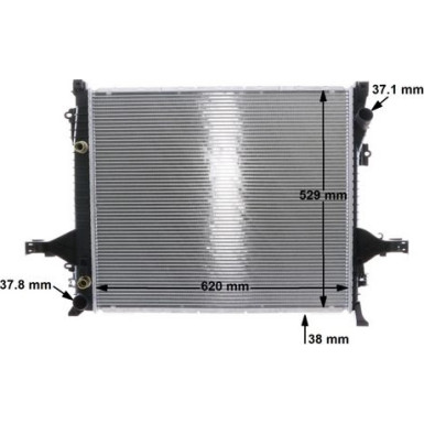 Kühler, Motorkühlung BEHR CR 1191 000S