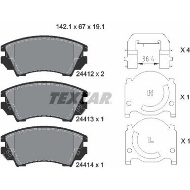 Bremsbelagsatz Opel P. Insignia 08- 2.0Cdti/Turbo/Zafira C 11 2441201 Bremsbelagsatz Opel P. Insignia 08- 2.0Cdti/Turbo/Zafira C 11 2441201