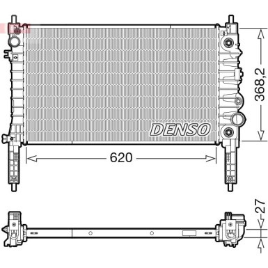 DENSO Kühler, Motorkühlung DRM20119