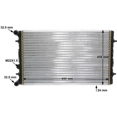 Kühler, Motorkühlung BEHR CR 368 001S