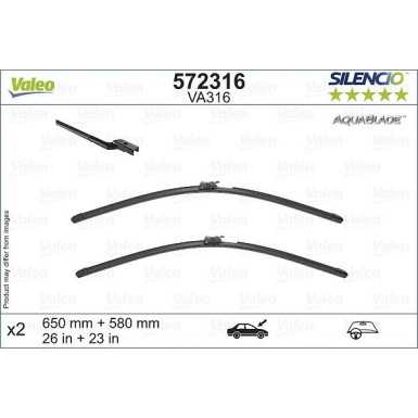 VALEO AquaBlade Set beheizt 572316 VALEO AquaBlade Set beheizt 572316