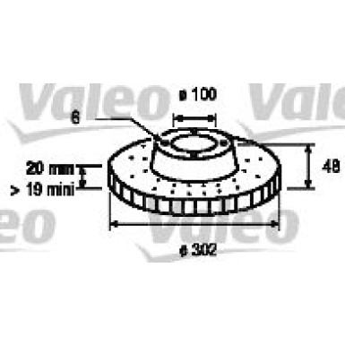VALEO Bremsscheibe 186637