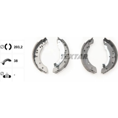 Bremsbacken Citroen C2/C3 91059800 Bremsbacken Citroen C2/C3 91059800