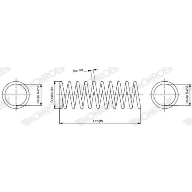 MONROE Fahrwerksfeder SP3946 MONROE Fahrwerksfeder SP3946