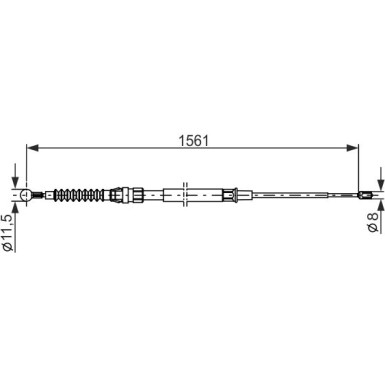 Handbremsseil 1987482264 Handbremsseil 1987482264