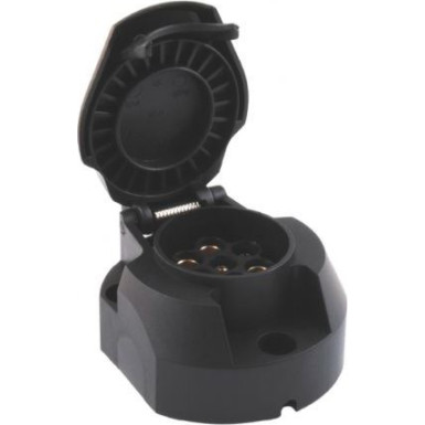 Steckdose 7-polig, 12V, PVC mit Nebelschlußabschaltung 401385.001