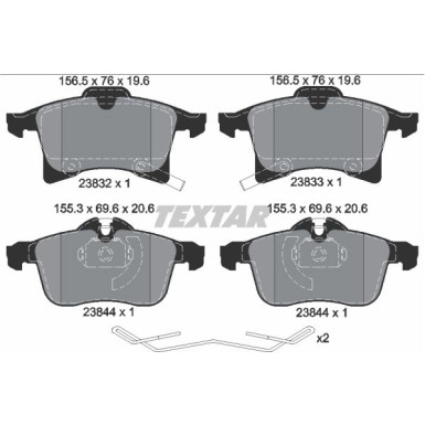 Bremsbelagsatz Opel P. Corsa 1.4-1.6 Turbo 15 2383204 Bremsbelagsatz Opel P. Corsa 1.4-1.6 Turbo 15 2383204