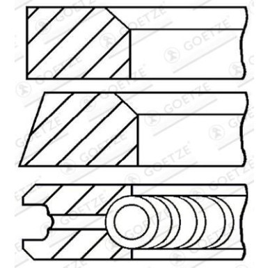 GOETZE ENGINE Kolbenring 08-117907-00