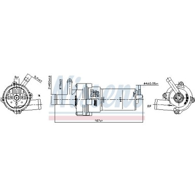 NISSENS Wasserumwälzpumpe, Standheizung 831055 NISSENS Wasserumwälzpumpe, Standheizung 831055