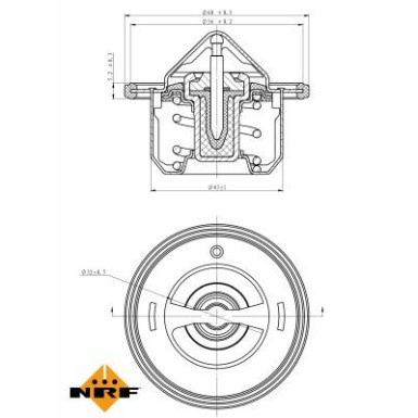 Thermostat, Kühlmittel 725084 Thermostat, Kühlmittel 725084