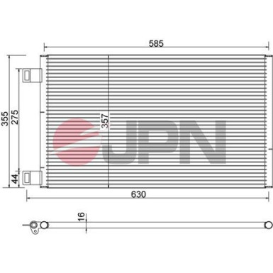 JPN Kondensator, Klimaanlage 60C9129-JPN