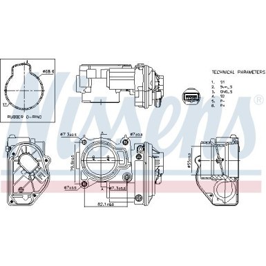 NISSENS Drosselklappenstutzen 955199 FIRST FIT NISSENS Drosselklappenstutzen 955199 FIRST FIT