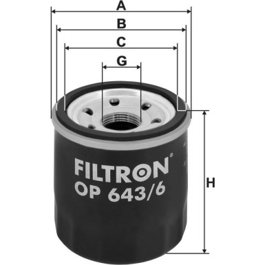 FILTRON Ölfilter OP 643/6 FILTRON Ölfilter OP 643/6