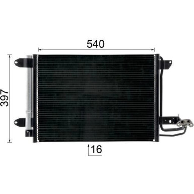 Kondensator, Klimaanlage AC 324 000S Kondensator, Klimaanlage AC 324 000S