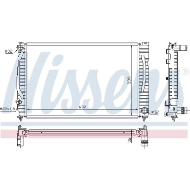 Wasserkühler PKW AUDI A4 2,6/2,8 AC 95 FIRST FIT 60496