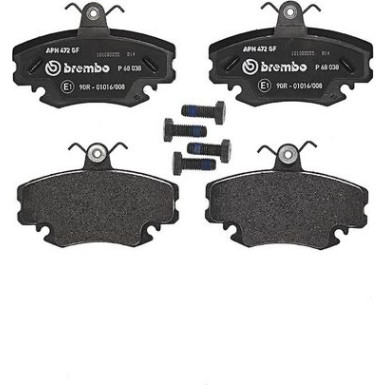 BREMBO Bremsklötze VA P 68 038 BREMBO Bremsklötze VA P 68 038