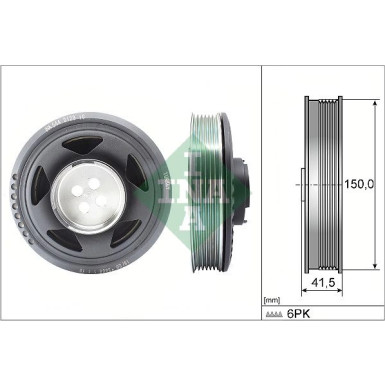 Riemenscheibe BMW 1,2,X1 11 544 0129 10 Riemenscheibe BMW 1,2,X1 11 544 0129 10