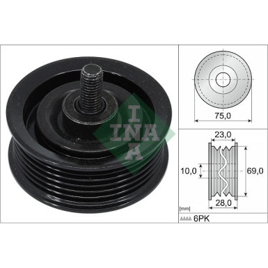 Umlenk-/Führungsrolle, Keilrippenriemen 532 0744 10 Umlenk-/Führungsrolle, Keilrippenriemen 532 0744 10