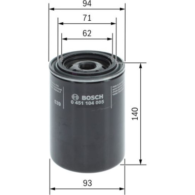 Ölfilter 0 451 104 005 Ölfilter 0 451 104 005