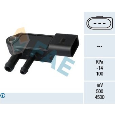 FAE Sensor, Abgasdruck 16109 FAE Sensor, Abgasdruck 16109