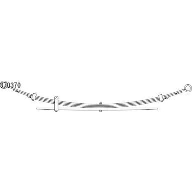 Federpaket - Federung/Dämpfung Nissan T. Np300 Navara 05- (3+1) (670/740mm) 10.370.370.00
