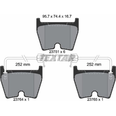 BREMSBELAGSATZ VW P. A6 RS6 02-/PHAETON 3,0-6,0 2375101 BREMSBELAGSATZ VW P. A6 RS6 02-/PHAETON 3,0-6,0 2375101