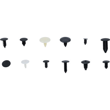 BGS Tannenbaumclip-Sortiment für GM, VW, Chrysler, BMW, Nissan Ford 340-tlg 9055
