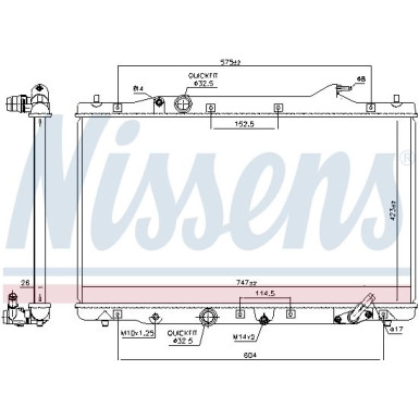 Wasserkühler PKW 606216 Wasserkühler PKW 606216
