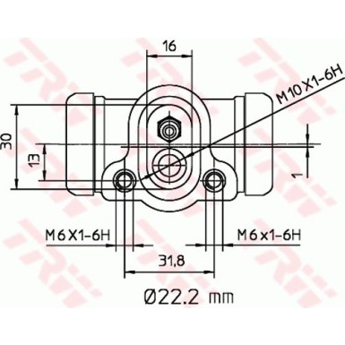TRW Bremsrolle BWH311 TRW Bremsrolle BWH311