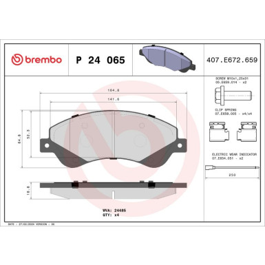 BREMBO Bremsklötze VA FORD Transit 06 PRIME LINE P 24 065