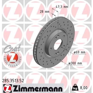 Bremsscheibe VA Sport 285.3513.52