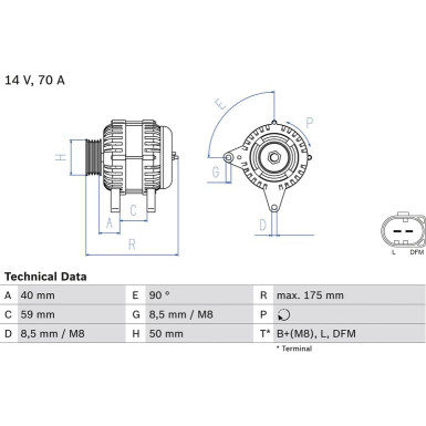 Lichtmaschine 0 986 041 910
