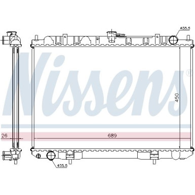 Wasserkühler PKW 68703A Wasserkühler PKW 68703A