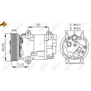 Kompressor, Klimaanlage EASY FIT 32208