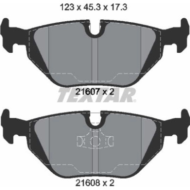 Bremsbelagsatz Bmw T. E36 90-00 2160702 Bremsbelagsatz Bmw T. E36 90-00 2160702