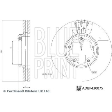 Bremsscheibe ADBP430075 Bremsscheibe ADBP430075