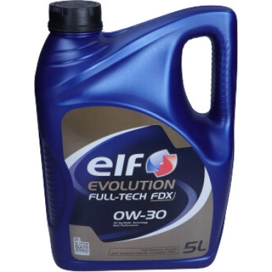 Elf Evolution Full Tech FDX 0W-30 5 Liter ELF EVOLUTION FULL-TECH FDX 0W-30 225542