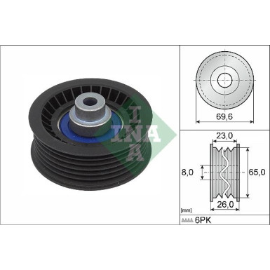 Umlenk-/Führungsrolle, Keilrippenriemen 532 0917 10