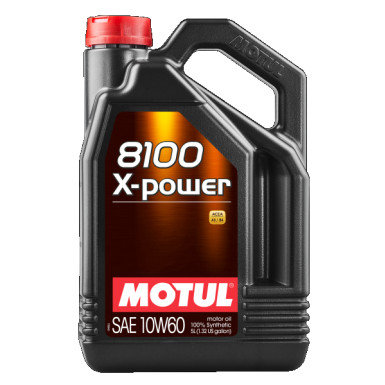Motul 8100 X-Power 10W-60 A3/B4 5 Liter 8100 X-POWER 10W-60 106144