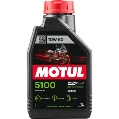 Motul 5100 Road / Off Road 4T MA2 10W-50 1 Liter 5100 10W-50 4T 104074