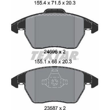 Bremsbelagsatz Vw P.Polo 1.0-2.0 13 2469601 Bremsbelagsatz Vw P.Polo 1.0-2.0 13 2469601