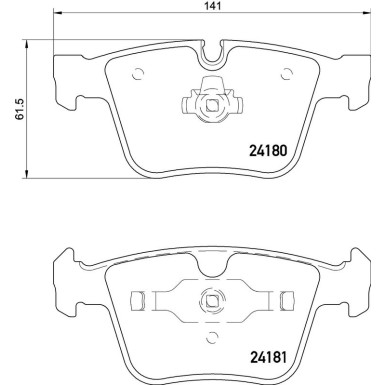 BREMBO Bremsklötze HA P 50 116 BREMBO Bremsklötze HA P 50 116