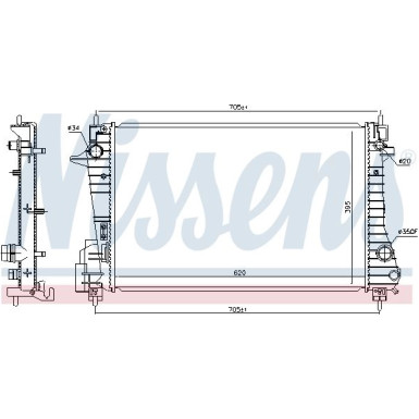 Wasserkühler PKW 606455 Wasserkühler PKW 606455