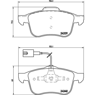 BREMBO Bremsklötze VA P 23 103 BREMBO Bremsklötze VA P 23 103