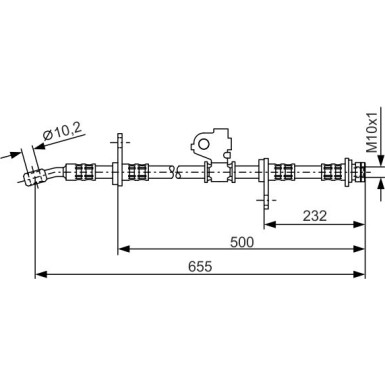 Bremsschlauch HONDA Civic 1987476322