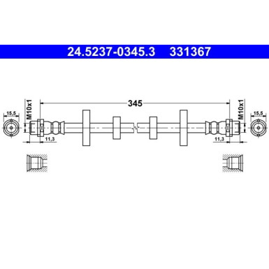 Bremsschlauch 24.5237-0345.3