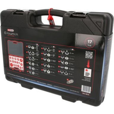 KS TOOLS ZESTAW ADAPTERÓW DYSZY ODPOWIETRZAJ CYCH, 17 SZT. 160.0815 KS TOOLS ZESTAW ADAPTERÓW DYSZY ODPOWIETRZAJ CYCH, 17 SZT. 160.0815